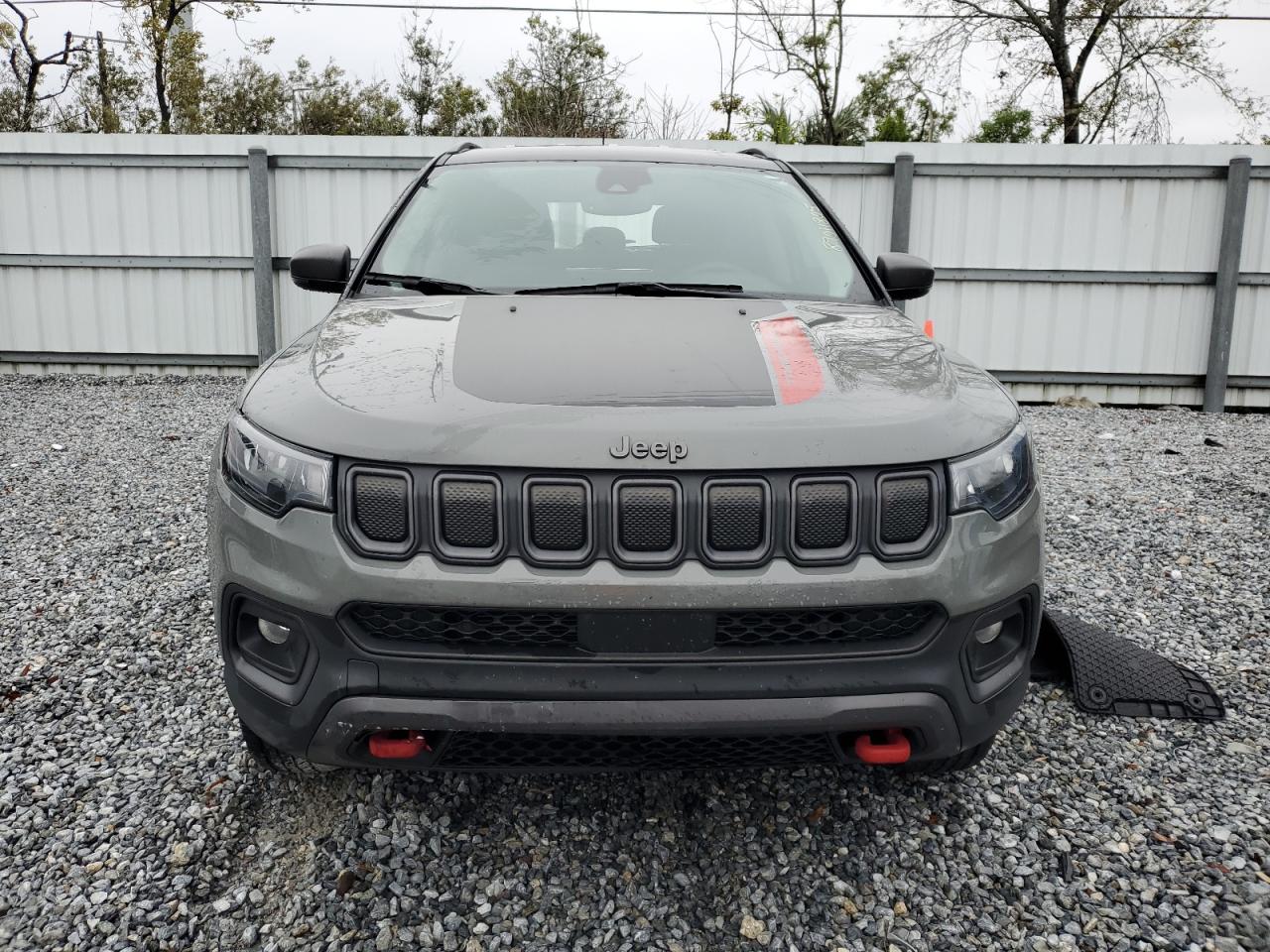 2022 Jeep Compass VIN 3C4NJDDB5NT152937 Copart auction photo, rear end damage thumbnail 5