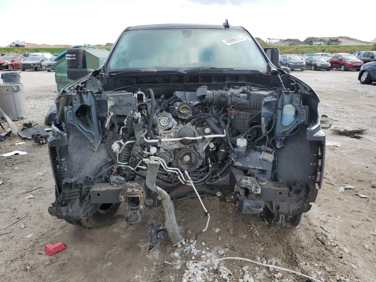2020 Chevrolet Silverado VIN 3GCUYEED1LG134065 Copart auction photo, front end / stripped damage thumbnail 5