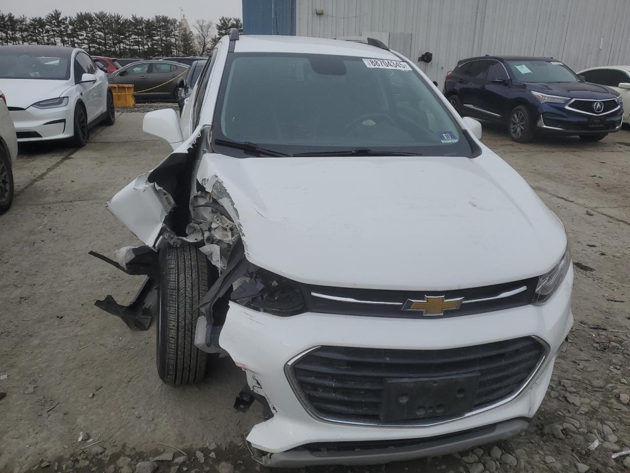 2019 Chevrolet Trax VIN KL7CJPSB7KB837396 Copart auction photo, front end / undercarriage damage thumbnail 5