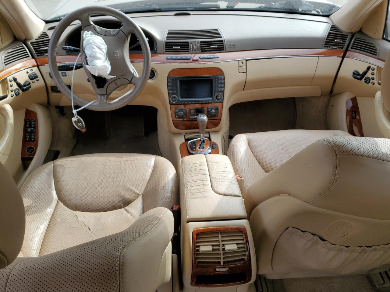 2003 Mercedes-Benz S-klasse VIN WDBNG70J03A323240 Copart auction photo, front end / side damage thumbnail 8