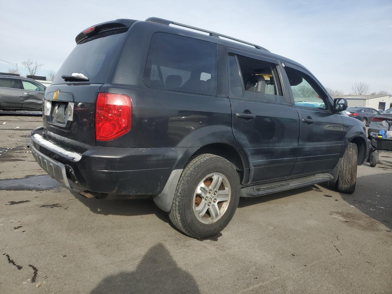 2003 Honda Pilot VIN 2HKYF18533H580455 Copart auction photo, side damage thumbnail 3