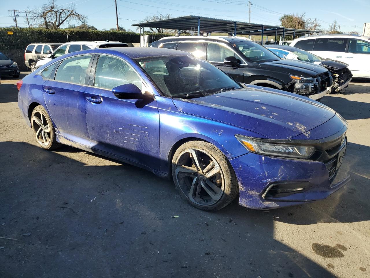 2018 Honda Accord VIN 1HGCV1F32JA074507 Copart auction photo, all over damage thumbnail 4