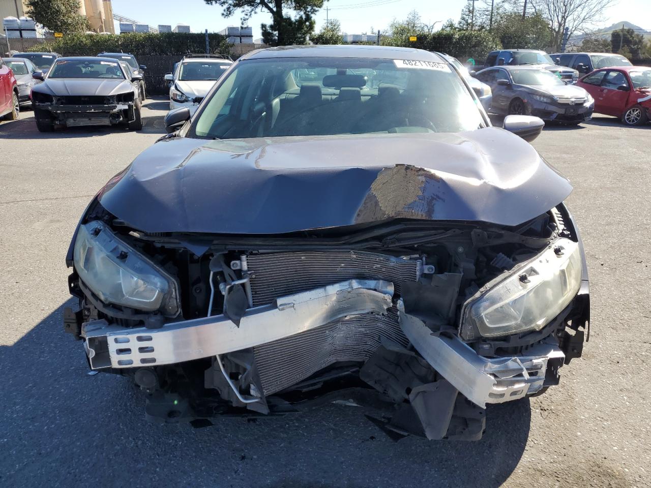 2016 Honda Civic VIN 2HGFC2F73GH528107 Copart auction photo, front end / rear end damage thumbnail 5