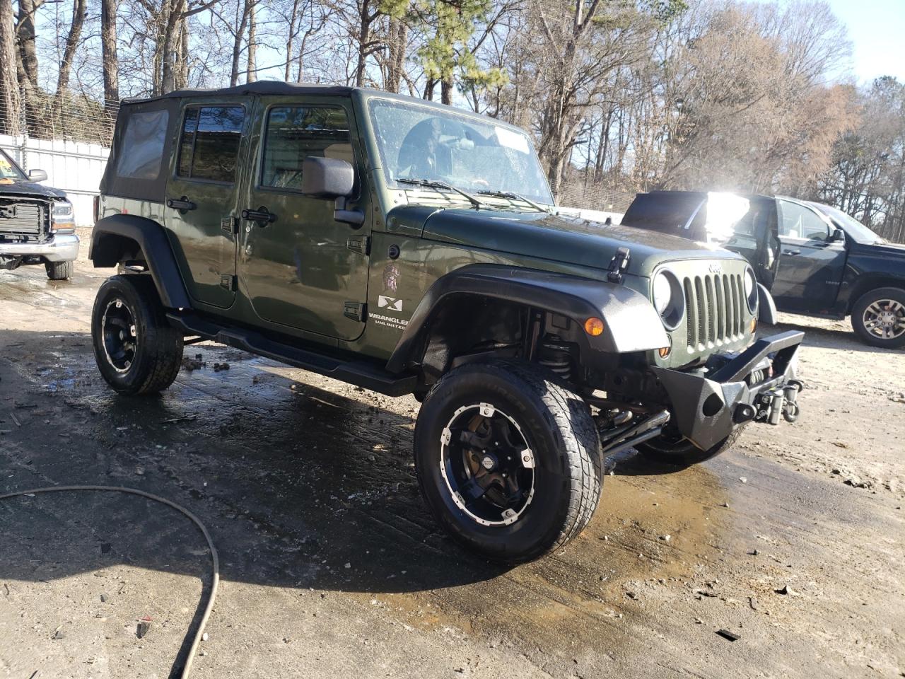 2007 Jeep Wrangler VIN 1J4GB39117L205724 Copart auction photo, all over damage thumbnail 4