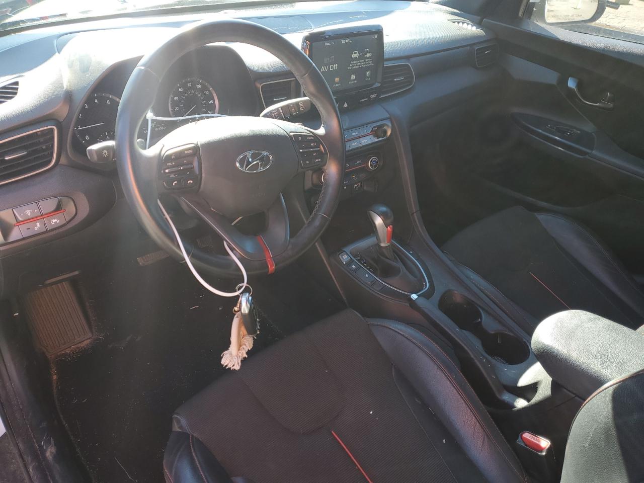2019 Hyundai Veloster VIN KMHTG6AF9KU008619 Copart auction photo, front end damage thumbnail 8