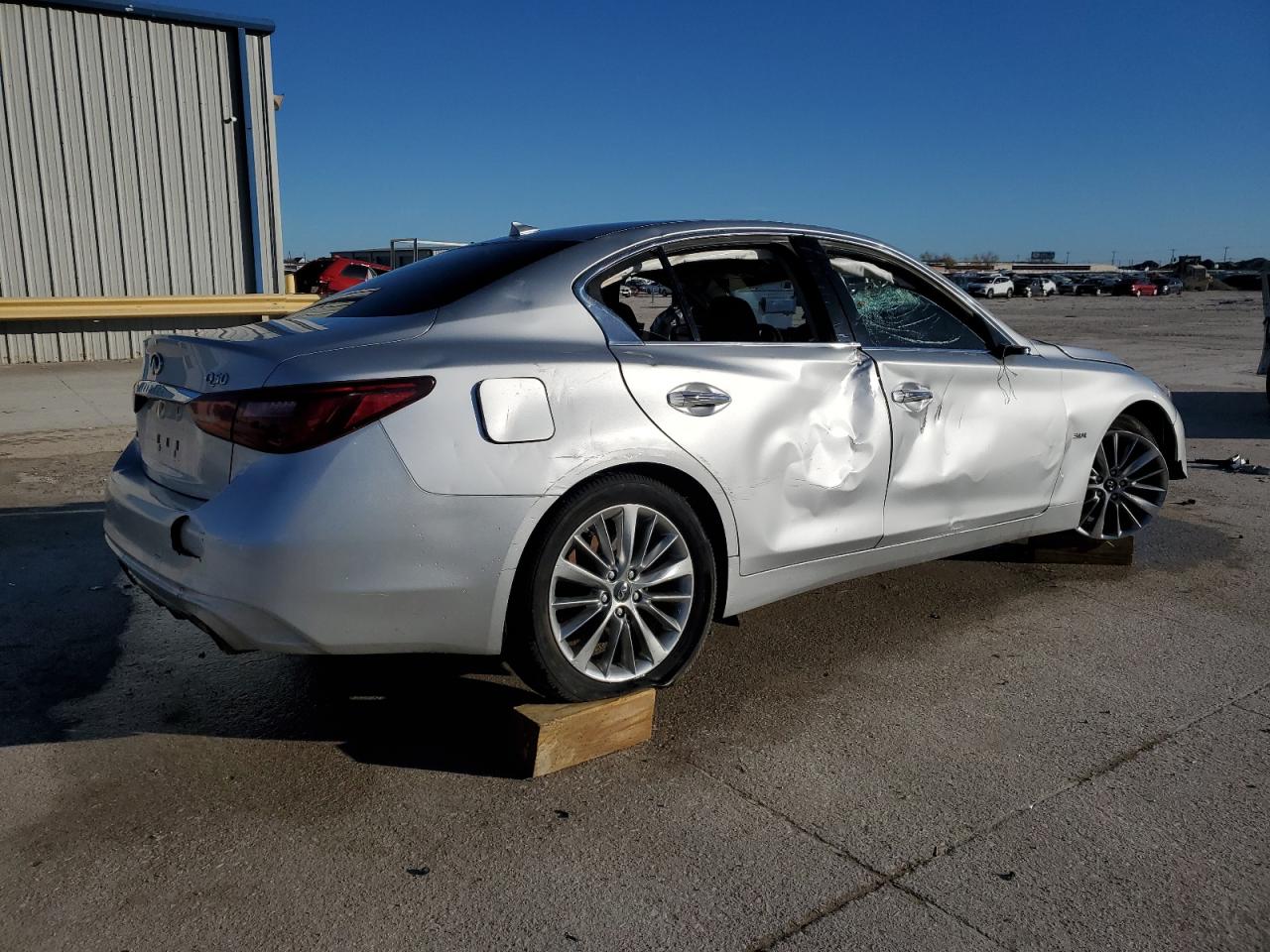 2019 Infiniti Q50 VIN JN1EV7AR7KM551201 Copart auction photo, all over damage thumbnail 3