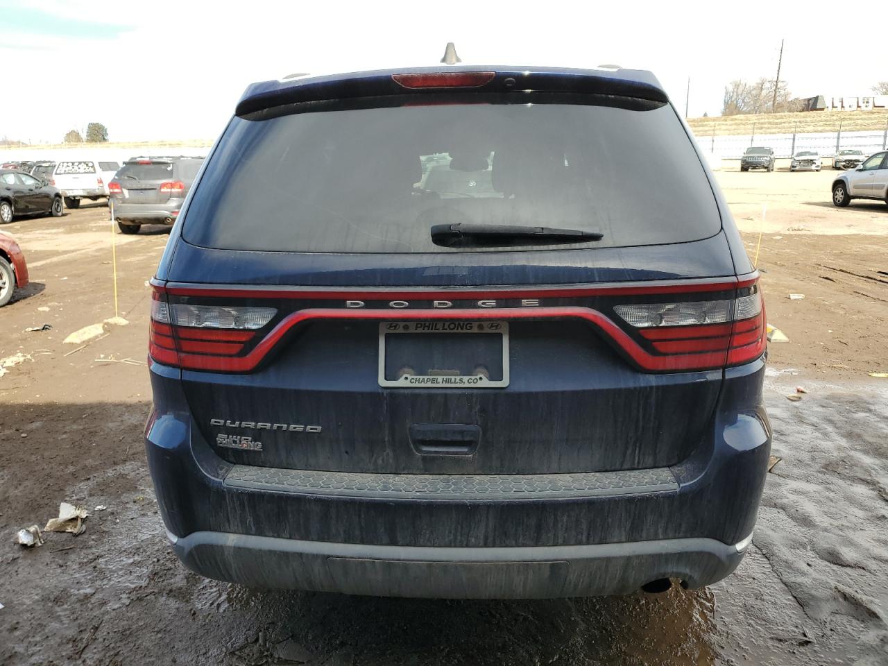 2014 Dodge Durango VIN 1C4RDJAG2EC539769 Copart auction photo, front end / side damage thumbnail 6