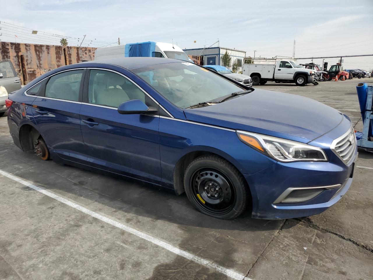 2016 Hyundai Sonata VIN 5NPE24AF1GH404190 Copart auction photo, undercarriage damage thumbnail 4