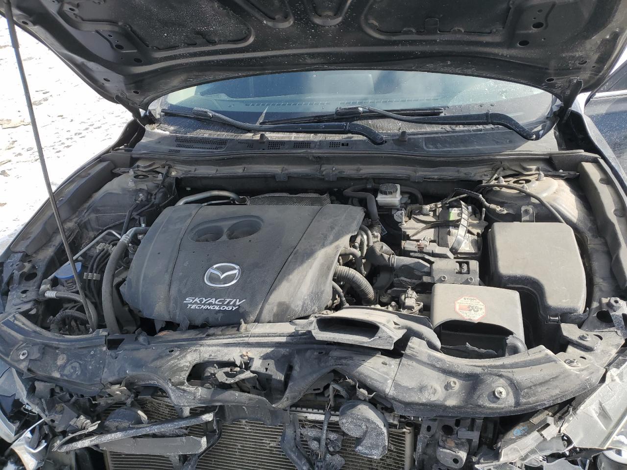 2018 Mazda 3 VIN 3MZBN1U74JM192672 Copart auction photo, front end damage thumbnail 13