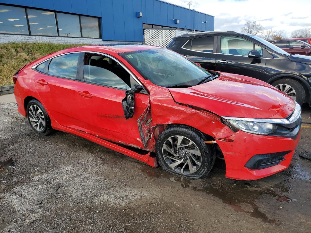 2016 Honda Civic VIN 2HGFC2F77GH559764 Copart auction photo, side / front end damage thumbnail 4