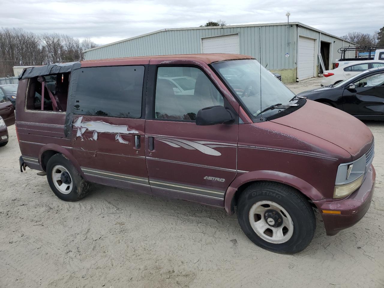 1996 Chevrolet Astro VIN 1GNDM19W2TB176437 Copart auction photo, rear end / minor dent/scratches damage thumbnail 4