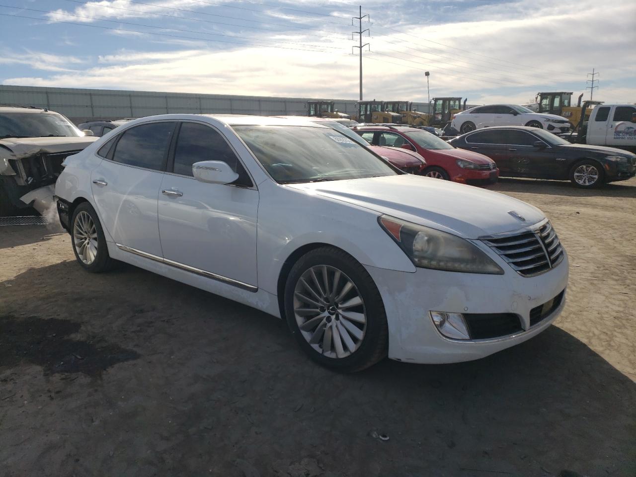 2014 Hyundai Equus VIN KMHGH4JH5EU089627 Copart auction photo, rear end damage thumbnail 4