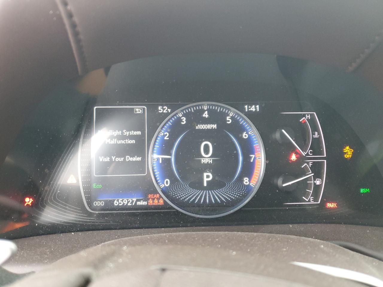 2019 Lexus ES VIN 58ABZ1B11KU027220 Copart auction photo, front end / minor dent/scratches damage thumbnail 9