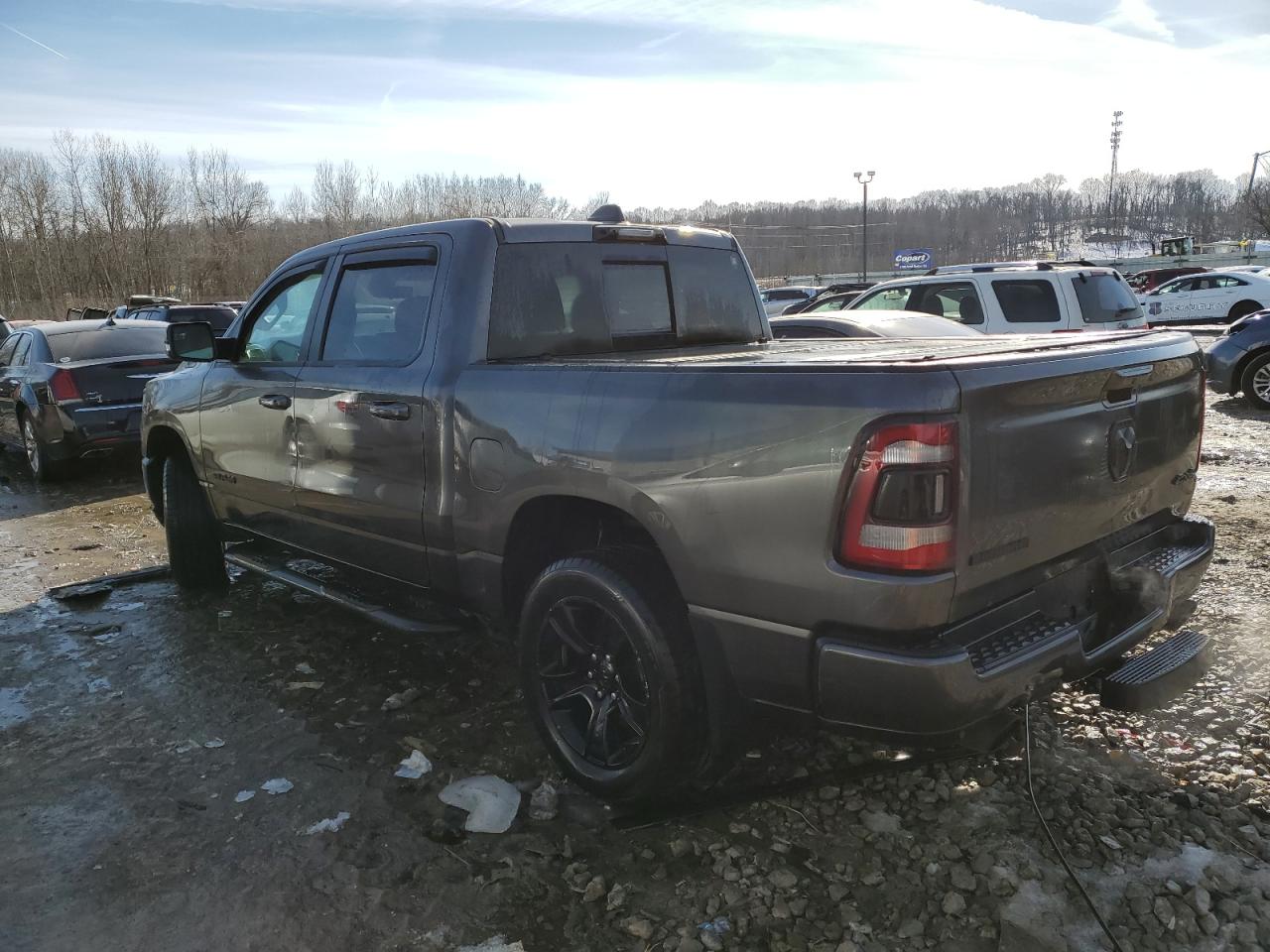 2021 RAM 1500 VIN 1C6SRFFT9MN674134 Copart auction photo, front end damage thumbnail 2