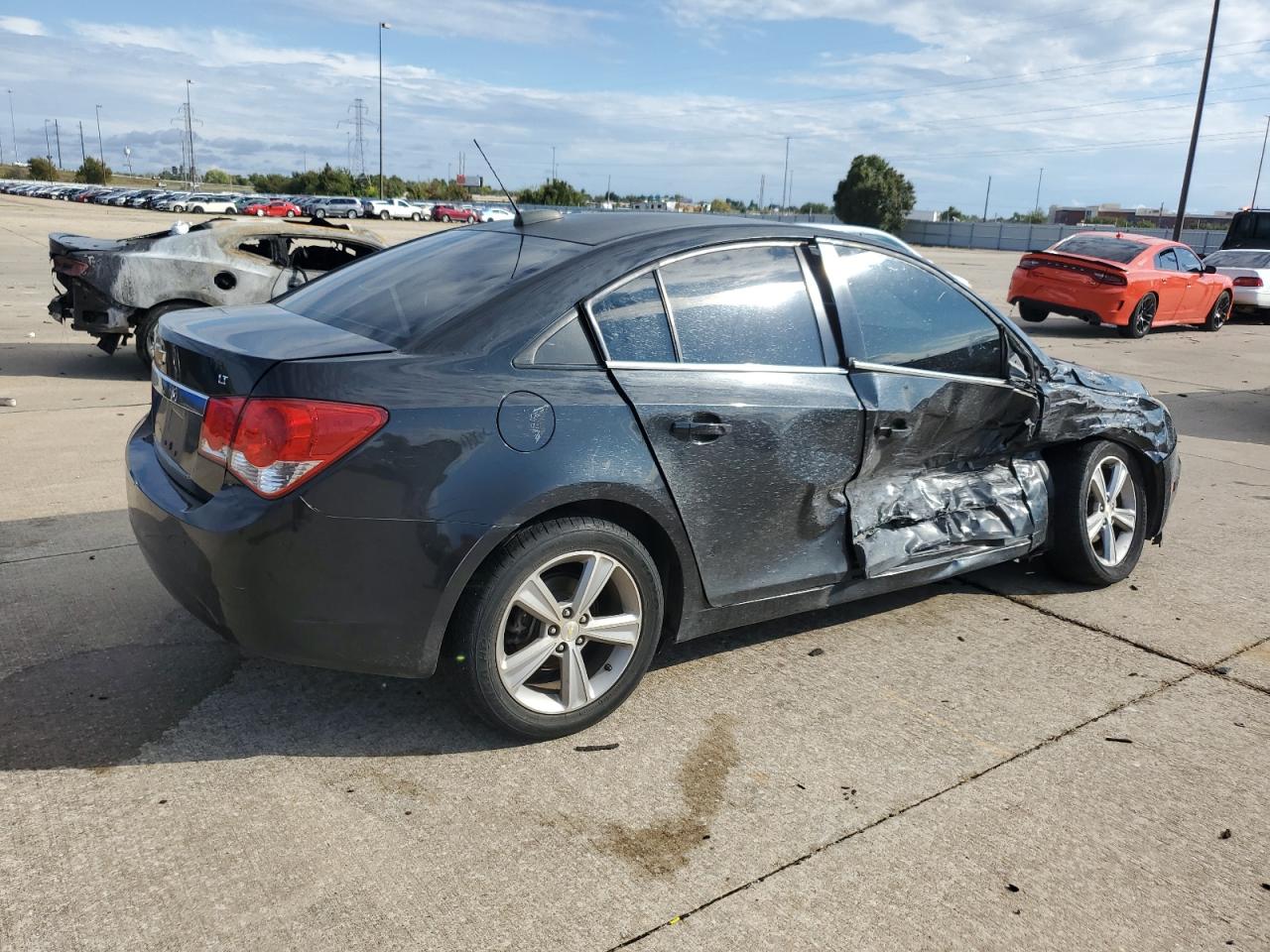 2015 Chevrolet Cruze VIN 1G1PE5SB2F7232376 Copart auction photo, side / minor dent/scratches damage thumbnail 3