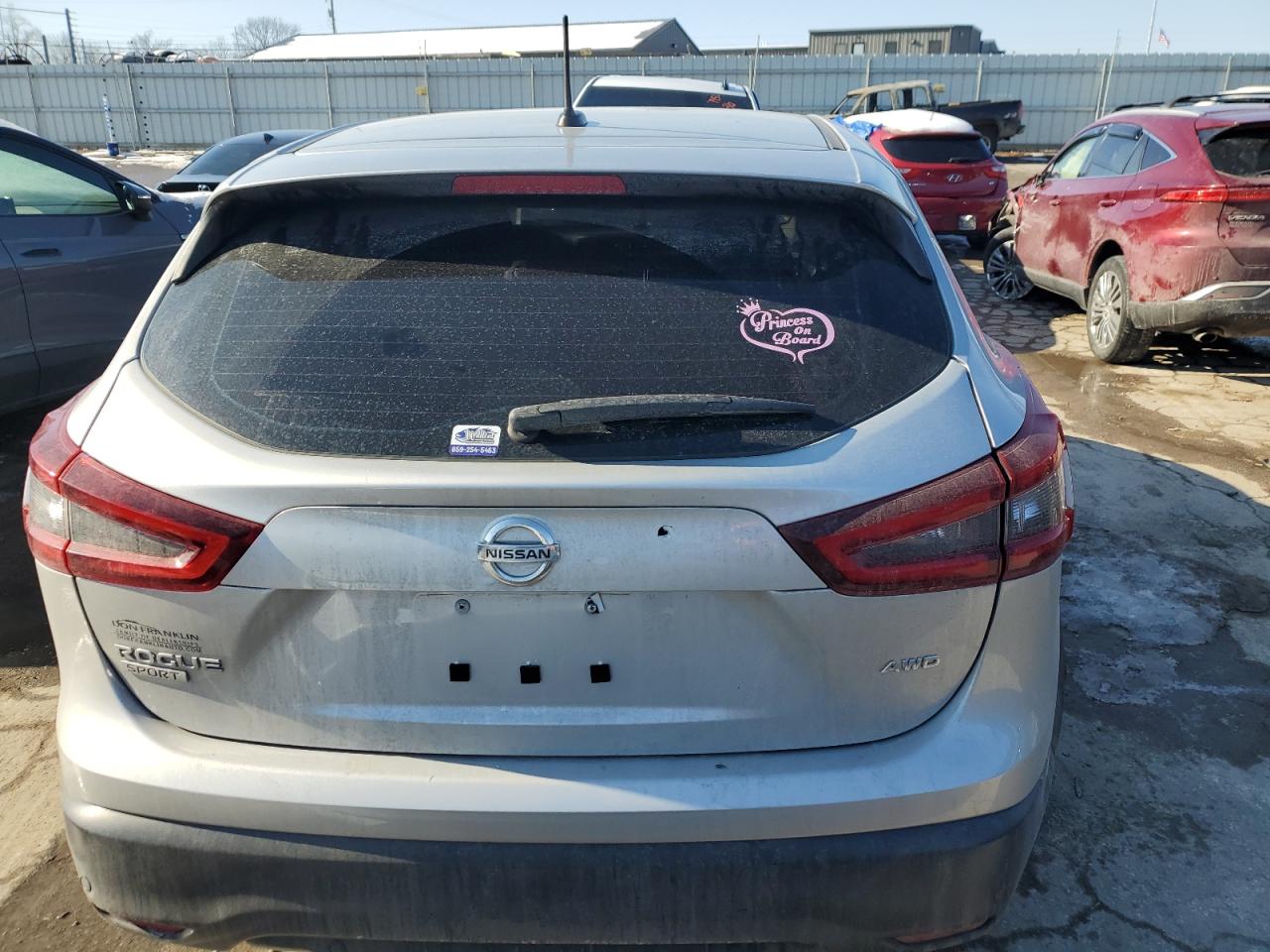 2021 Nissan Rogue VIN JN1BJ1AW0MW438070 Copart auction photo, rear end damage thumbnail 6