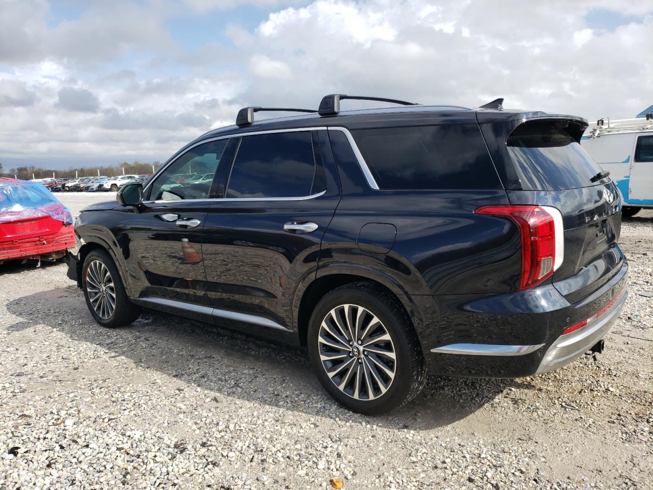 2024 Hyundai Palisade VIN KM8R7DGE5RU760857 Copart auction photo, front end damage thumbnail 2