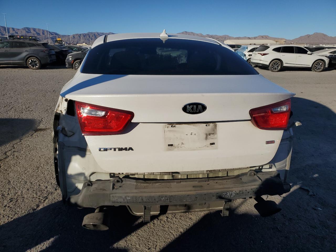 2015 KIA Optima VIN KNAGM4A74F5562594 Copart auction photo, vandalism damage thumbnail 6