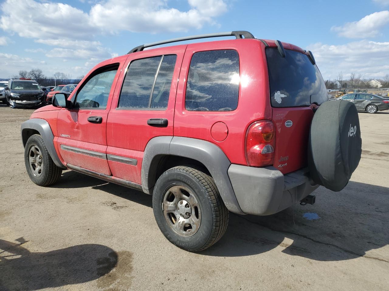 2004 Jeep Liberty (North America) VIN 1J4GL48K04W242576 Copart auction photo, side damage thumbnail 2