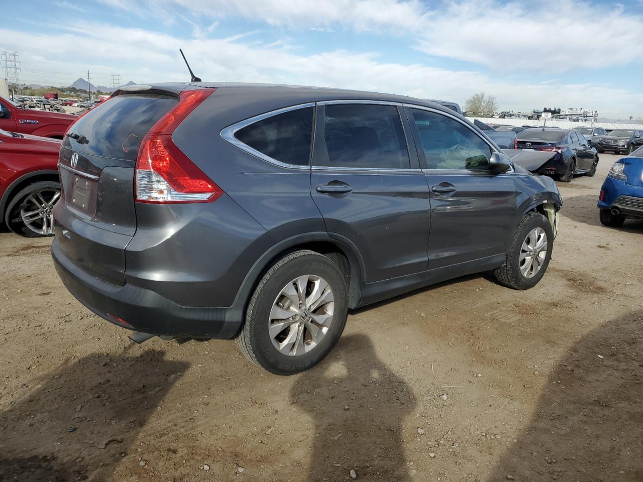 2013 Honda CR-V VIN 2HKRM3H50DH518857 Copart auction photo, front end / frame damage damage thumbnail 3