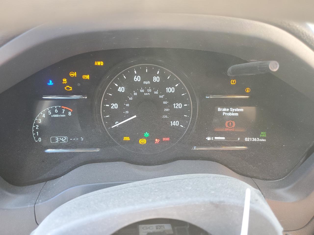 2022 Honda HR-V VIN 3CZRU6H58NM727108 Copart auction photo, front end damage thumbnail 9