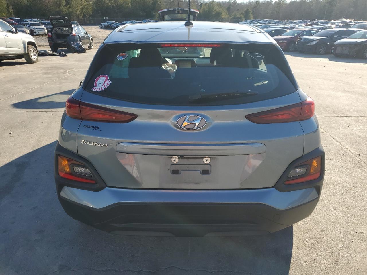 2020 Hyundai Kona VIN KM8K12AA0LU427258 Copart auction photo, side damage thumbnail 6