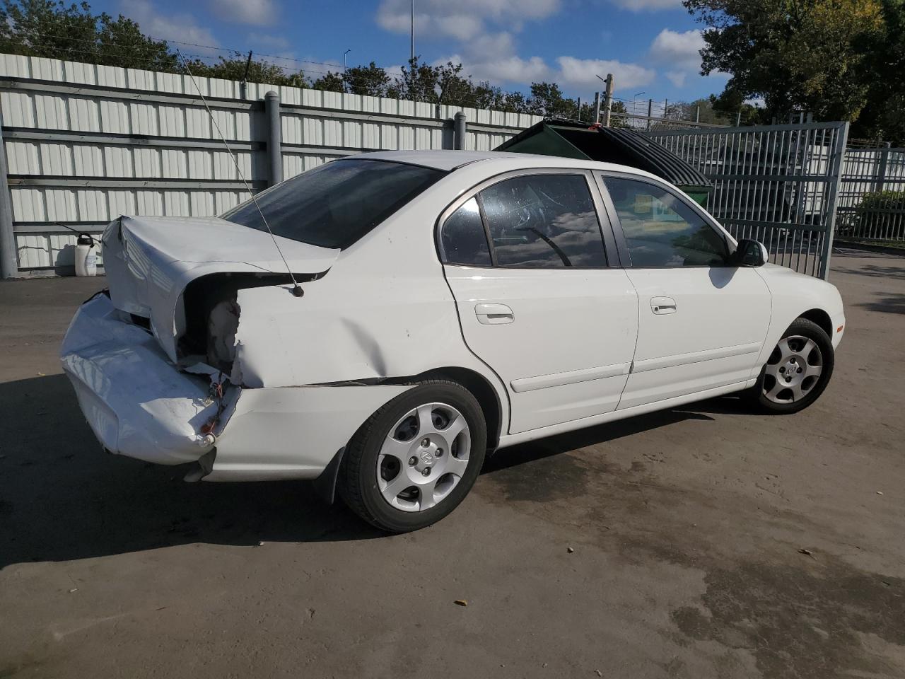 2002 Hyundai Elantra VIN KMHDN45D62U438325 Copart auction photo, rear end damage thumbnail 3