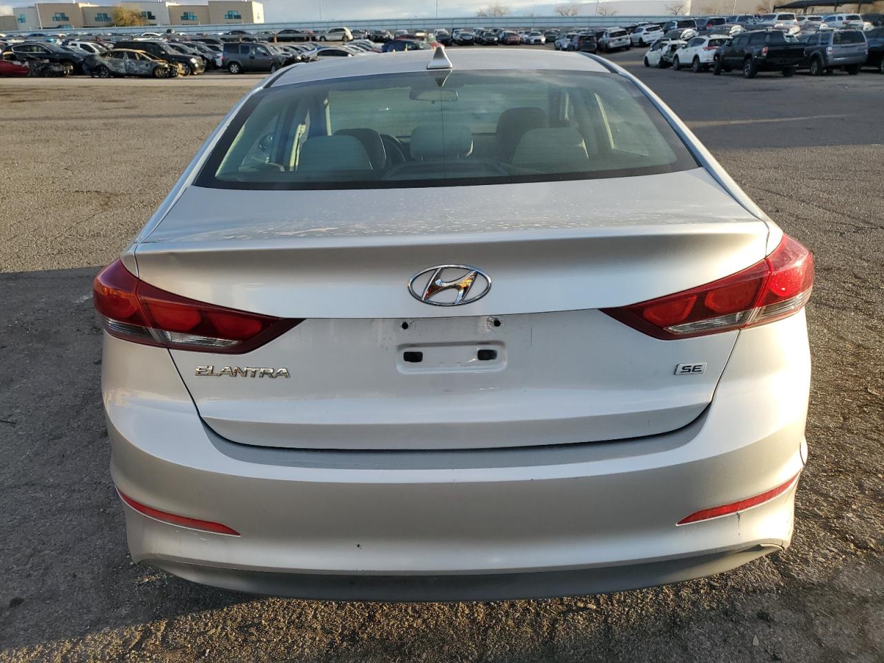 2017 Hyundai Elantra VIN 5NPD74LF7HH136063 Copart auction photo, vandalism damage thumbnail 6