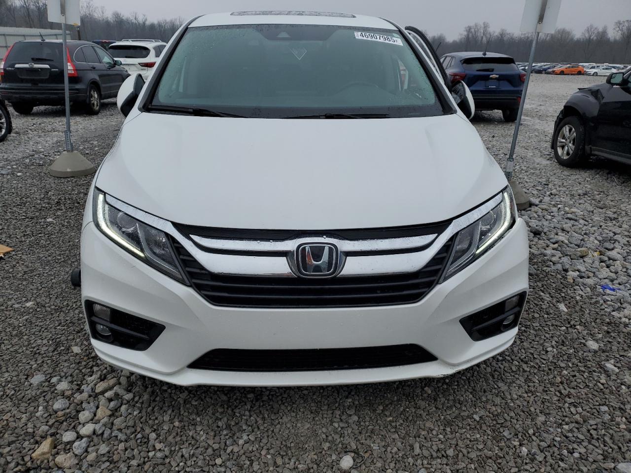 2020 Honda Odyssey VIN 5FNRL6H78LB068202 Copart auction photo, side / front end damage thumbnail 5