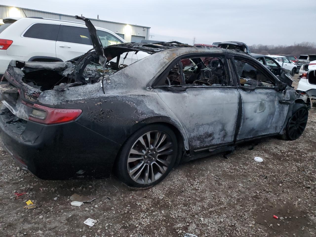 2017 Lincoln Continental VIN 1LN6L9TK2H5631376 Copart auction photo, burn / missing/altered vin damage thumbnail 3