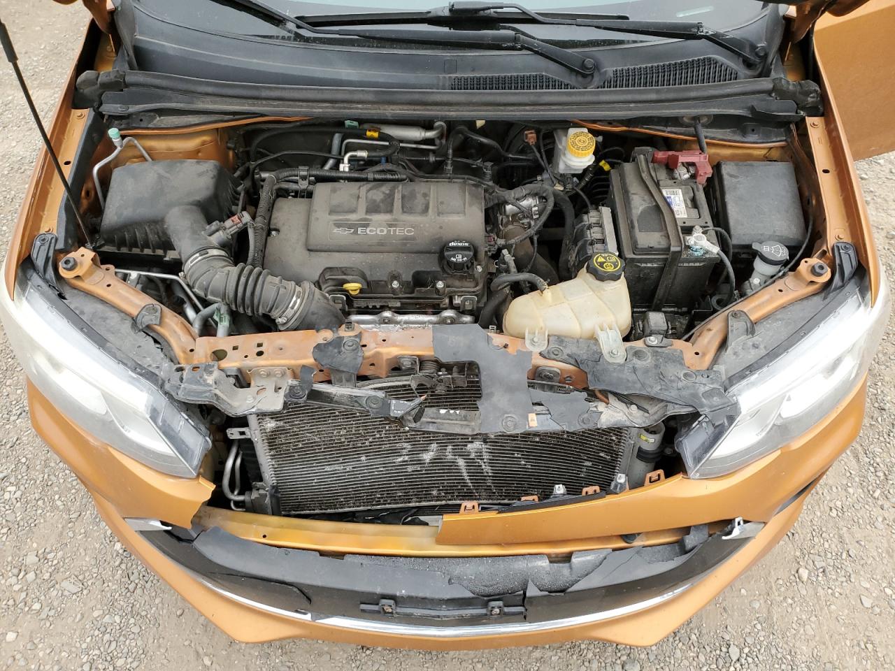 2017 Chevrolet Sonic VIN 1G1JD6SB7H4144930 Copart auction photo, front end / rear end damage thumbnail 13