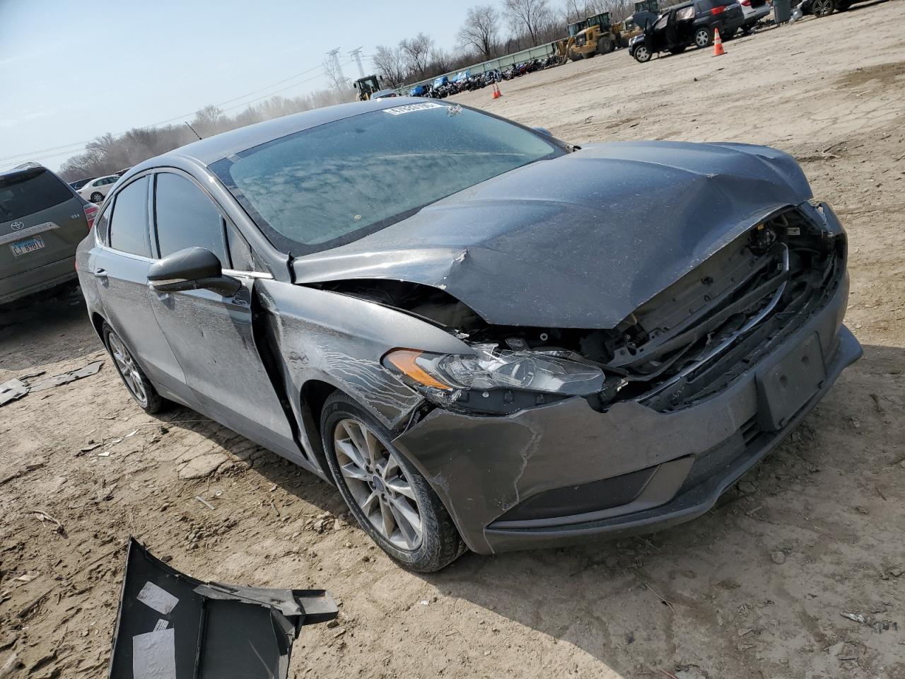 2017 Ford Fusion VIN 3FA6P0H76HR203371 Copart auction photo, front end damage thumbnail 4