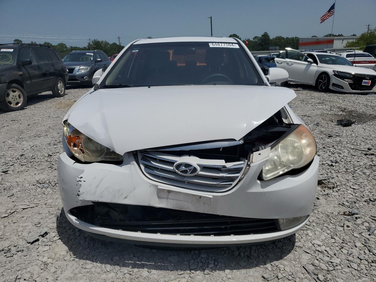 2010 Hyundai Elantra VIN KMHDU4AD5AU117111 Copart auction photo, front end damage thumbnail 5