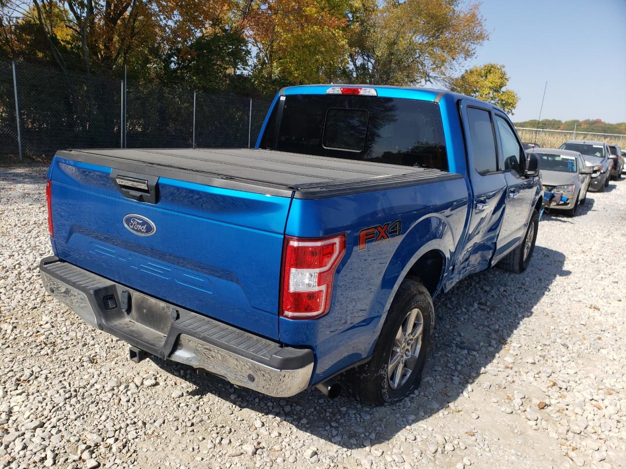 2020 Ford F-150 VIN 1FTEW1E59LFA32459 Copart auction photo, side / rear end damage thumbnail 4