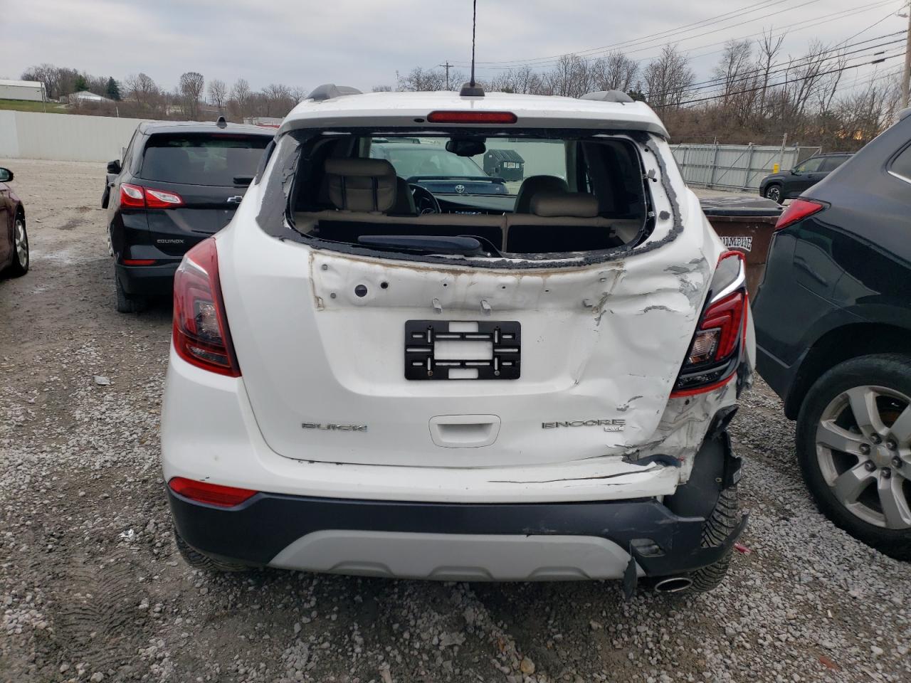 2018 Buick Encore VIN KL4CJGSB9JB627345 Copart auction photo, all over / rear end damage thumbnail 6