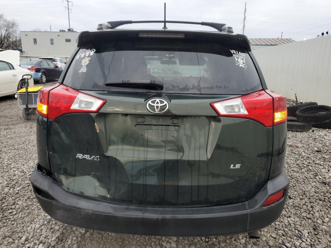 2013 Toyota RAV 4 VIN 2T3ZFREV4DW070861 Copart auction photo, rear end damage thumbnail 6