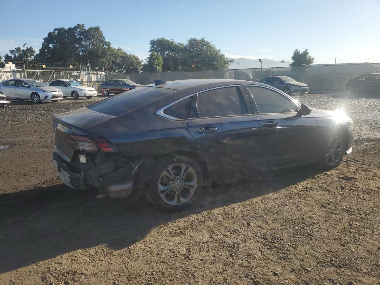 2024 Honda Accord VIN 1HGCY1F31RA003849 Copart auction photo, side damage thumbnail 3