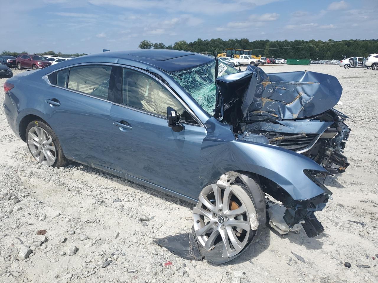 2017 Mazda 6 VIN JM1GL1V56H1119435 Copart auction photo, all over damage thumbnail 4