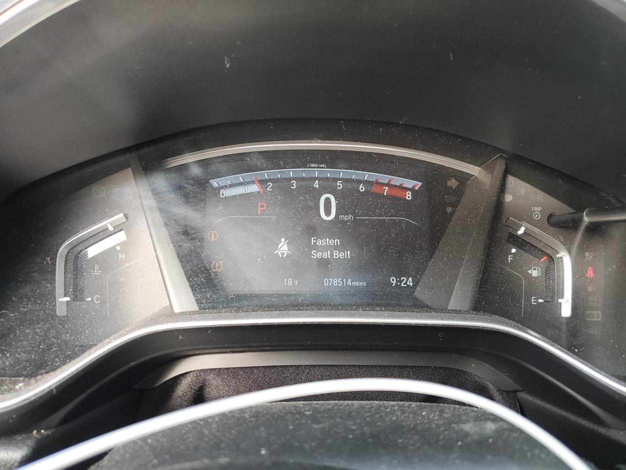 2018 Honda CR-V VIN 7FARW1H5XJE053727 Copart auction photo, side / front end damage thumbnail 9