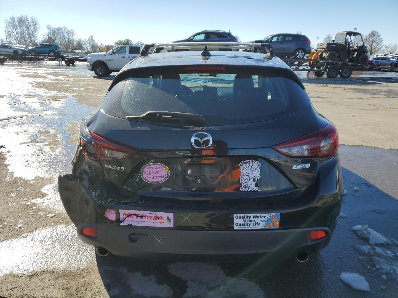 2015 Mazda 3 VIN JM1BM1M70F1269080 Copart auction photo, rear end damage thumbnail 6