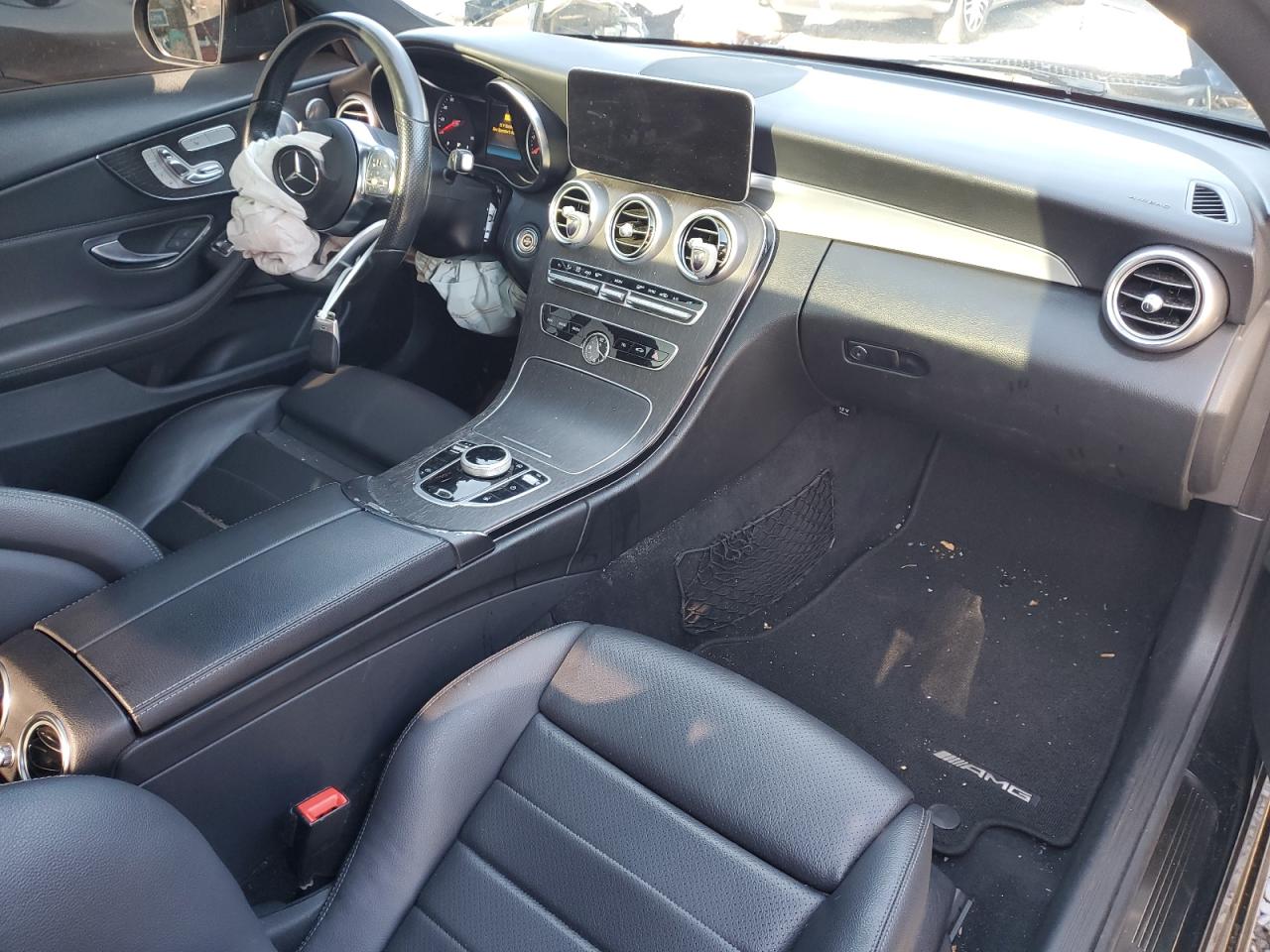 2019 Mercedes-Benz C-klasse VIN WDDWJ8EB5KF856691 Copart auction photo, front end damage thumbnail 8