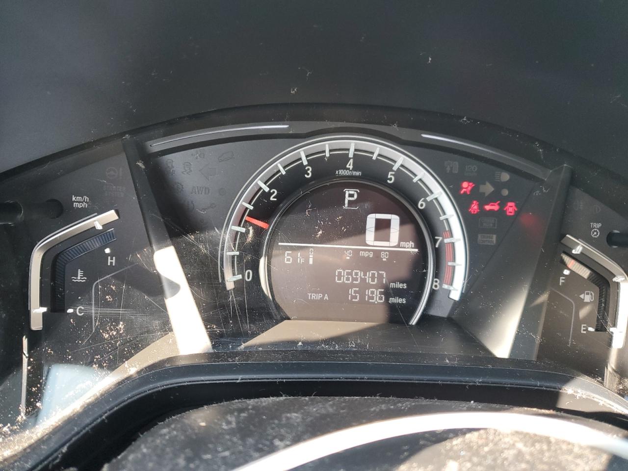 2019 Honda CR-V VIN 2HKRW6H33KH202506 Copart auction photo, side damage thumbnail 9