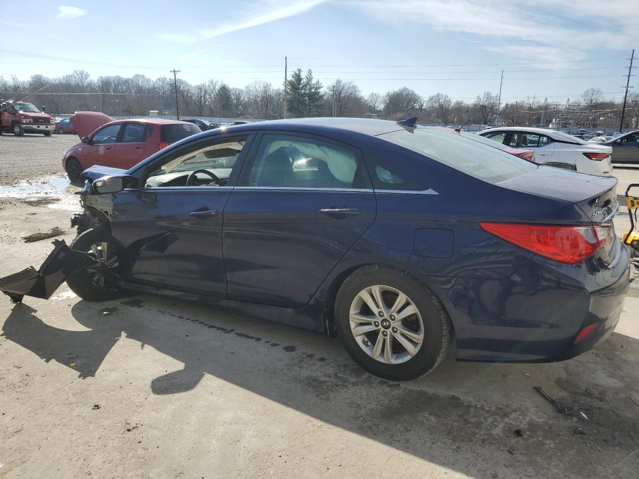 2014 Hyundai Sonata VIN 5NPEB4AC4EH874734 Copart auction photo, front end damage thumbnail 2