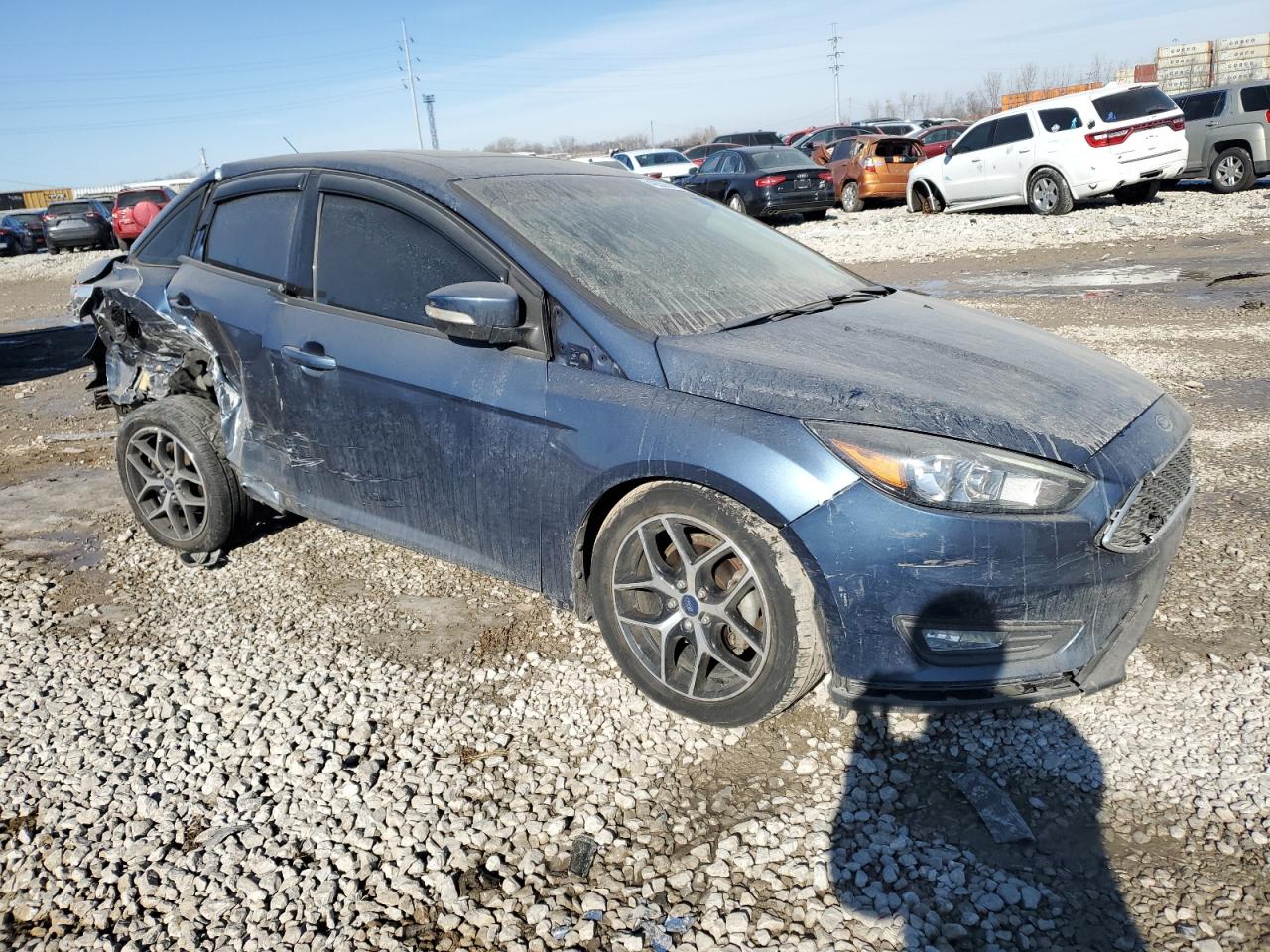 2018 Ford Focus VIN 1FADP3H26JL310440 Copart auction photo, rear end / side damage thumbnail 4