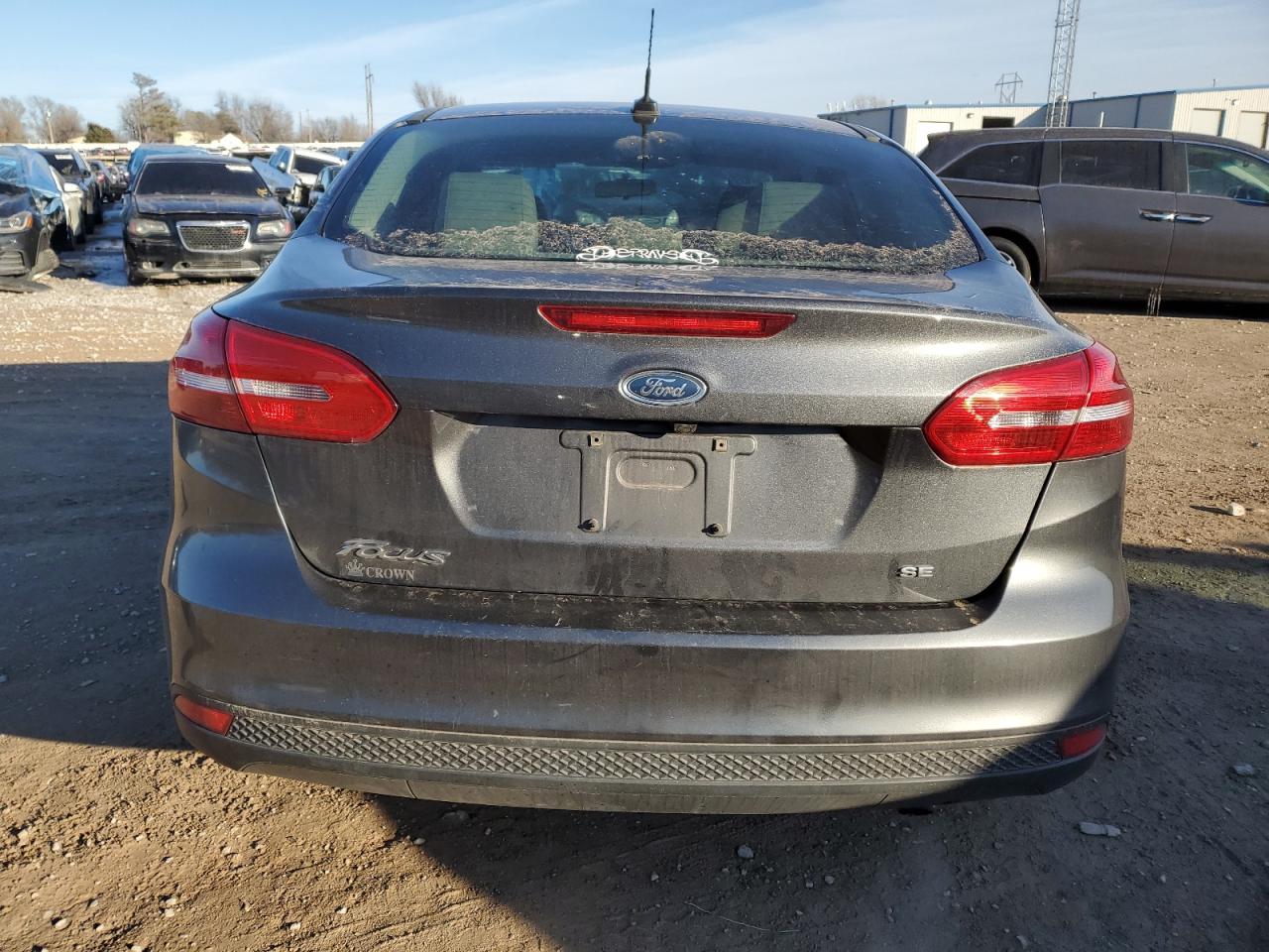 2017 Ford Focus VIN 1FADP3F28HL345610 Copart auction photo, front end / side damage thumbnail 6