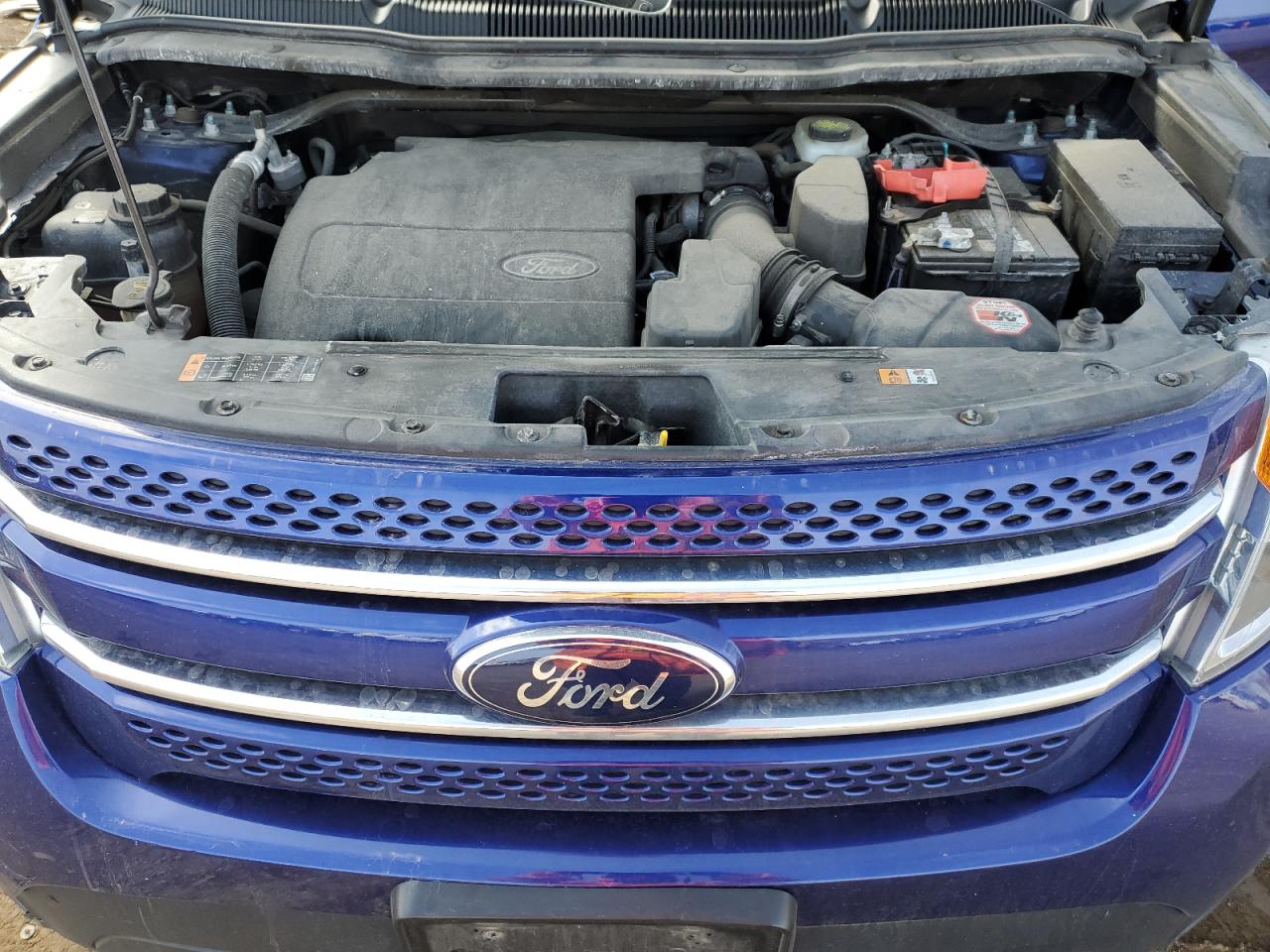 2014 Ford Explorer VIN 1FM5K8F8XEGC45619 Copart auction photo, front end / side damage thumbnail 12
