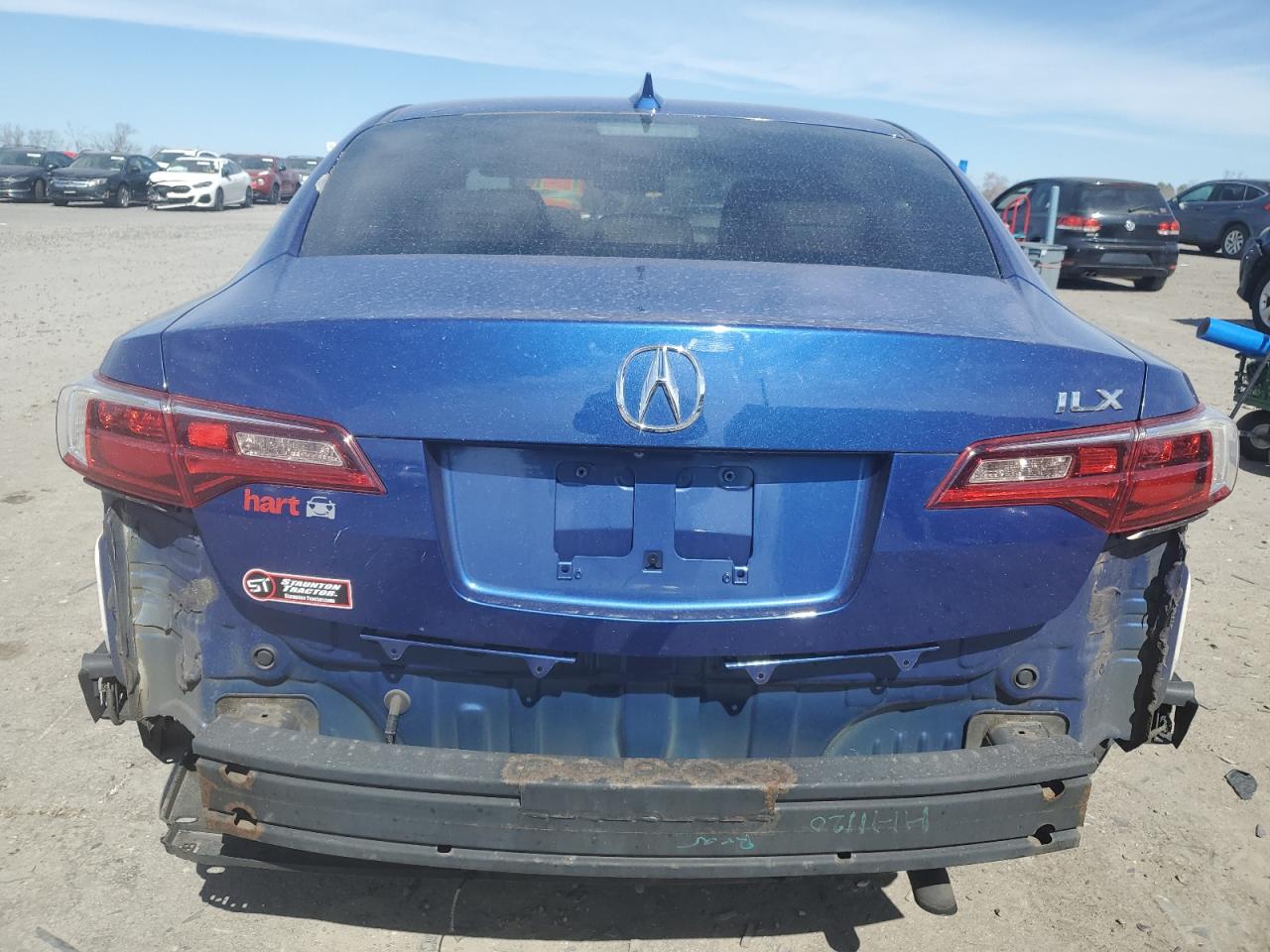 2016 Acura ILX VIN 19UDE2F77GA010274 Copart auction photo, side / rear end damage thumbnail 6