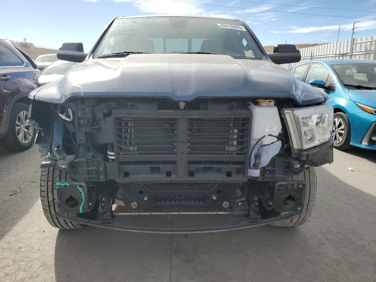 2021 RAM 1500 VIN 1C6RRFBGXMN834819 Copart auction photo, rear end / front end damage thumbnail 5