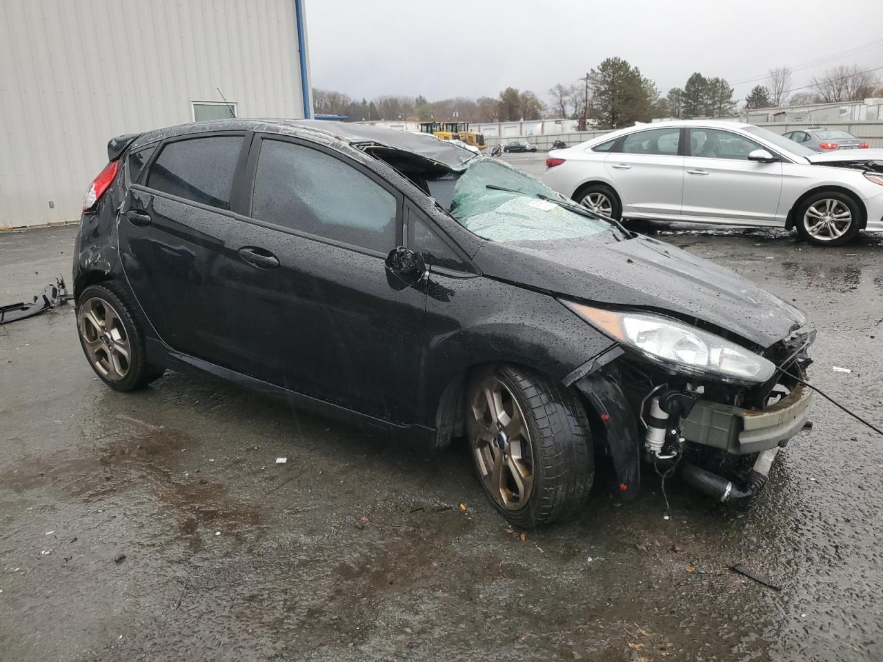 2019 Ford Fiesta VIN 3FADP4GX7KM164360 Copart auction photo, rollover / undercarriage damage thumbnail 4