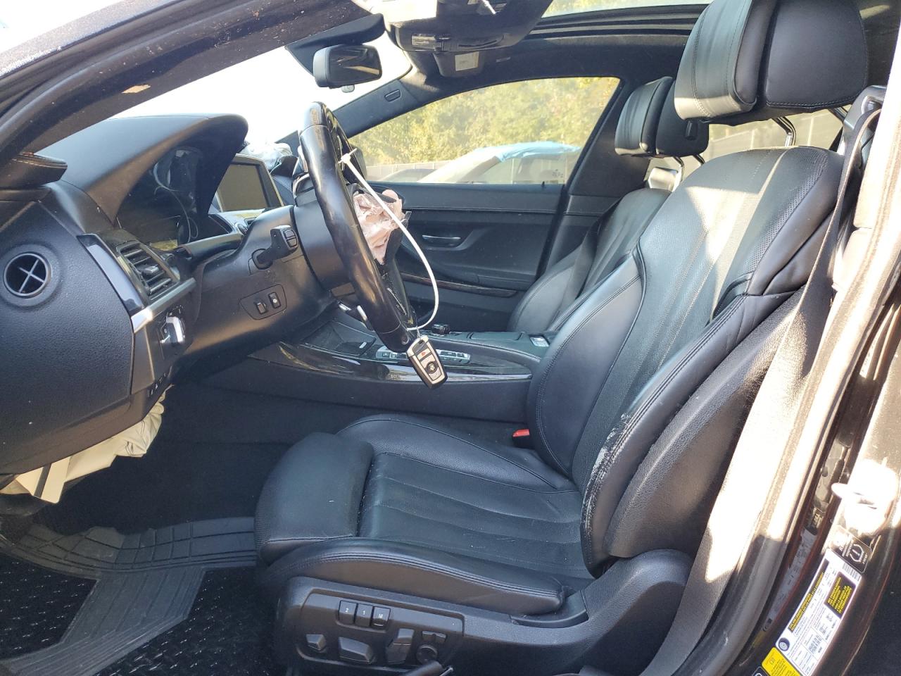 2014 BMW 6er VIN WBA6B4C54ED371520 Copart auction photo, front end damage thumbnail 7